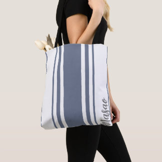 Masao Minimalist Strepen Monogram Draagtas