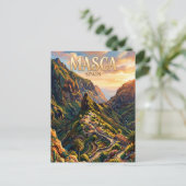 Masca-dorp Spanje Briefkaart (Staand voorkant)