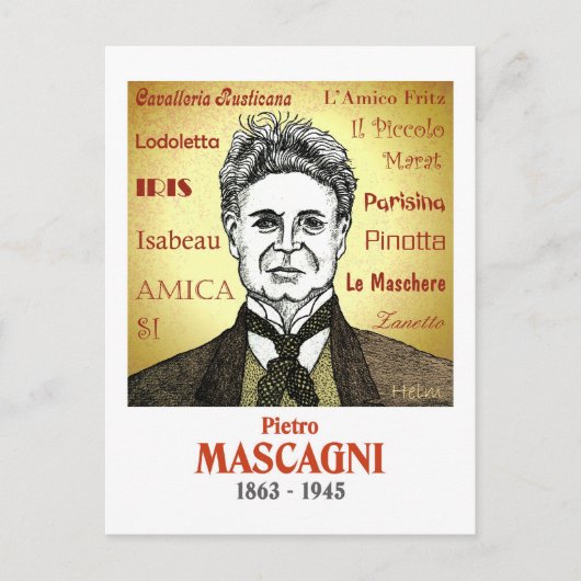 Mascagni Briefkaart (Voorkant)
