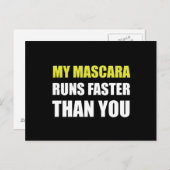 Mascara gaat sneller briefkaart (Voorkant / Achterkant)