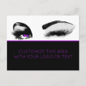 Mascara of Eyelash Business Postcard Briefkaart (Voorkant)