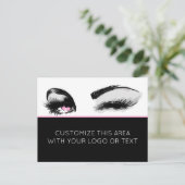 Mascara ou Eyelash carte postale professionnelle (Debout devant)