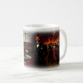 Mascarade de feu Sympathie pour le diable Mug (Devant droit)