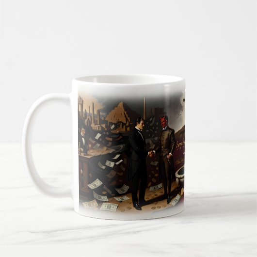 Mascarade de feu Sympathie pour le diable Mug (Gauche)