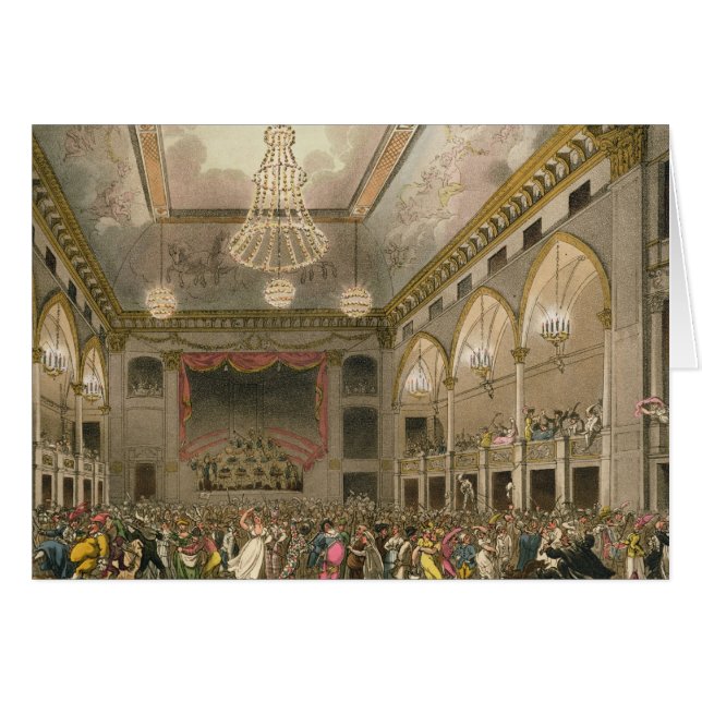 Mascarade de Panthéon du 'microcosme d'Ackermann (Devant horizontal)