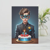 mascarade moderne douce 16 invitations (Debout devant)