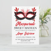mascarade moderne douce 16 invitations (Debout devant)