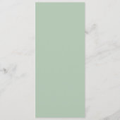 Mascarade verte Anniversaire du menu plat (Dos)