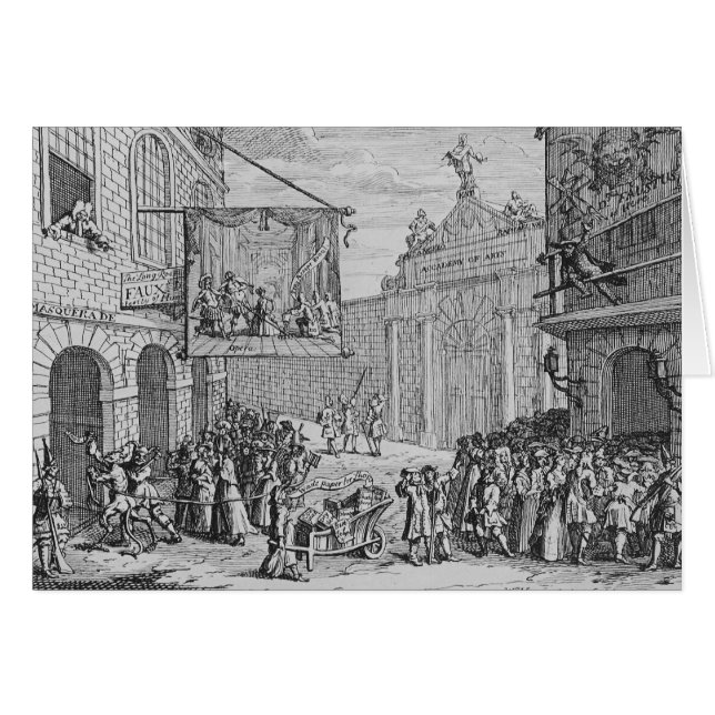 Mascarades et opéras, porte de Burlington, 1724 (Devant horizontal)
