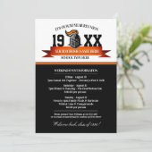 Mascot Banner Class Reunion-uitnodigingen Kaart (Staand voorkant)