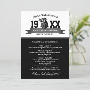 Mascot Banner Class Reunion-uitnodigingen Kaart