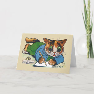 Mascot Cat van de schrijver, Louis Wain Kaart