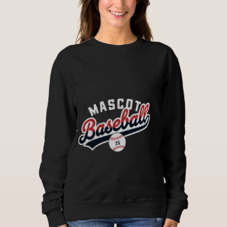 Mascot Honkbal Retro Logo Trui