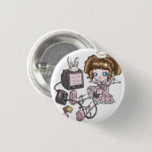 Mascot-knop Ronde Button 3,2 Cm (Voorkant /achterkant)