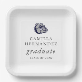 Mascot Logo Graduation Party Borden Papieren Bordje