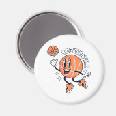 Mascotte_Basket_Ball_Sport Magneet (Voorkant / Achterkant)