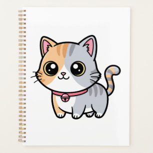 Mascotte Chaton Dessin Animé Mignon Kawaii