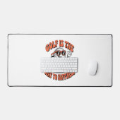 Mascotte de balle de golf joyeuse (Clavier et souris)
