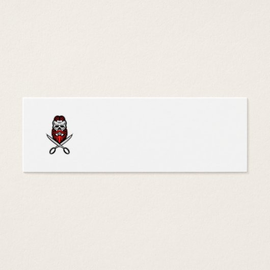 Mascotte de ciseaux de cheveux et de barbe (Devant)