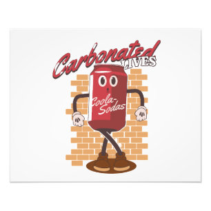 Mascotte Drink Cola Foto Afdruk