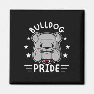 Mascotte Engelse Bulldog Pride en loyaliteit Magneet