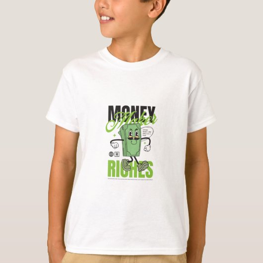Mascotte geldmaker t-shirt (Voorkant)