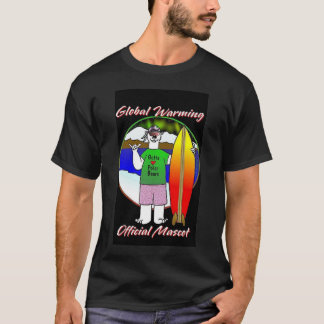 mascotte van de opwarming van de aarde t-shirt