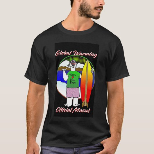 mascotte van de opwarming van de aarde t-shirt (Voorkant)