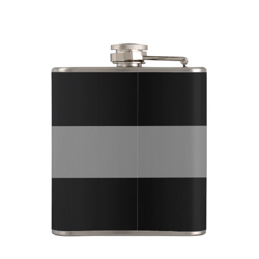 Masculinaire monogram en naamontwerp heupfles (Achterkant)