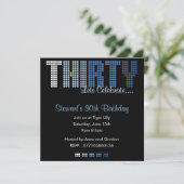 Masculine 30e anniversaire Invitation (Debout devant)