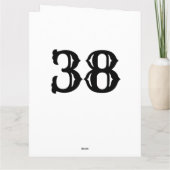 Masculine 38e carte d'anniversaire avec une citati (Dos)