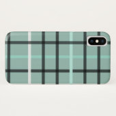 Masculine bleu et gris Plaid iPhone / coque ipad (Dos (Horizontal))