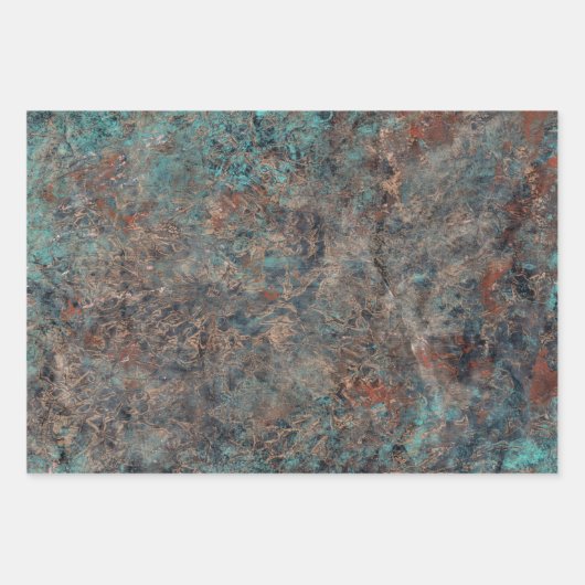Masculine Boho Turquoise Patina Papier à enveloppe (Devant 3)