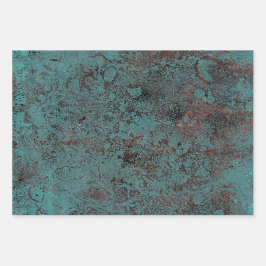 Masculine Boho Turquoise Patina Papier à enveloppe (Devant 2)