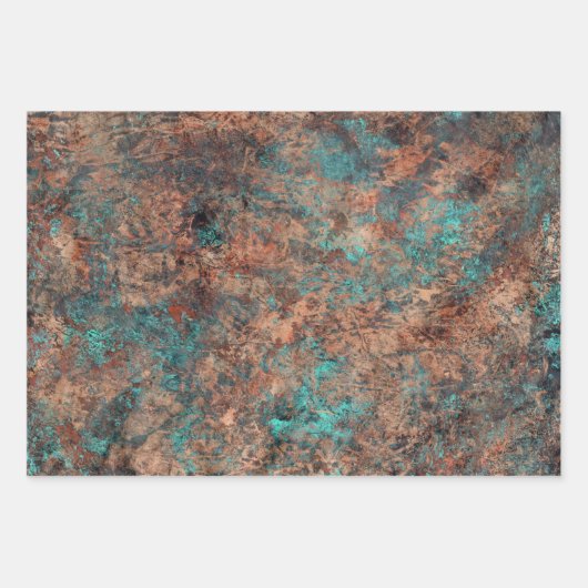 Masculine Boho Turquoise Patina Papier à enveloppe (Devant)