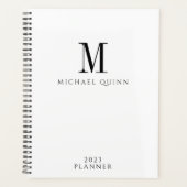 Masculine Business ProfessionaI Monogram Planner (Voorkant)