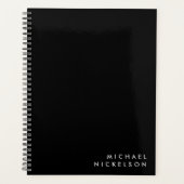 Masculine classique simple | Nom en noir (Devant)