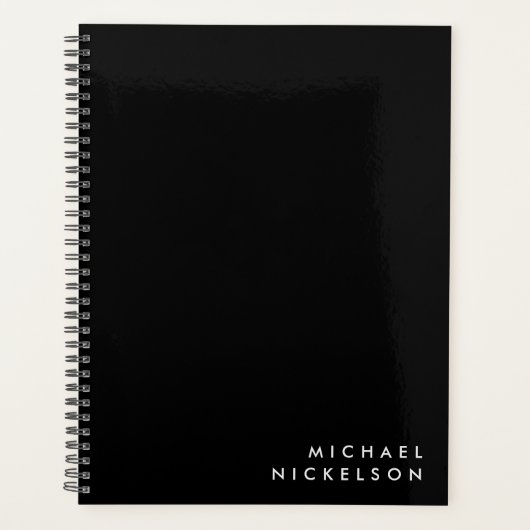 Masculine classique simple | Nom en noir (Devant)