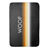 Masculine Cool Gay Beren Pride Flag WOOF Badmat (Voorkant Verticaal)