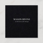Masculine Elégance Carte de visite noir et blanc (Devant)