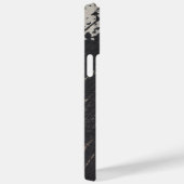 Masculine- en moderne zwarte en beige verf Case-Mate iPhone case (Achterkant / Rechts)