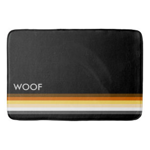 Masculine en stijlvolle Beren Pride Flag WOOF Badmat