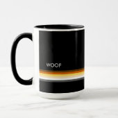 Masculine en stijlvolle Beren Pride Flag WOOF Mok (Links)