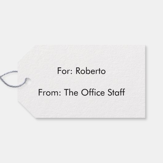 Masculine Faux Burled Walnut Cadeaulabel (Achterkant Horizontaal)