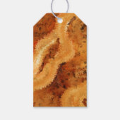 Masculine Faux Burled Walnut Cadeaulabel (Voorkant)