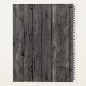 Masculine Gris Bois Rustique Conception minimalist (Dos)