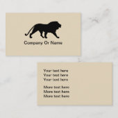 Masculine Lion Design Visitekaartje (Voorkant / Achterkant)