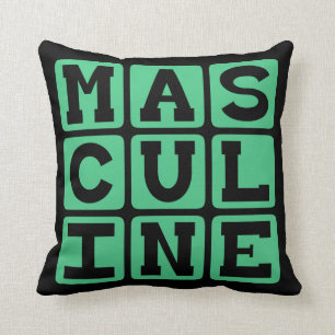 Masculine, mannelijkheid kussen