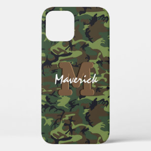 Masculine Militaire Leger Camouflage iPhone 12 Hoesje