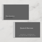 Masculine Minimal    Professional Visitekaartje (Voorkant / Achterkant)